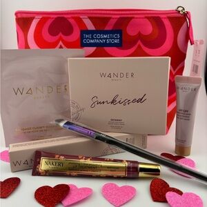 Valentine gift!‎ Wander Beauty Sunkissed Getaway pallet gift set with bag NEW